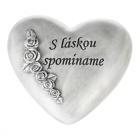 Dušičková dekorace na hrob srdce